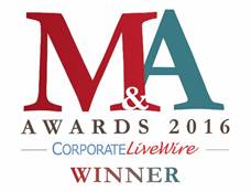 WINNER -- Excellence in Corporate Strategic Advisory Services
